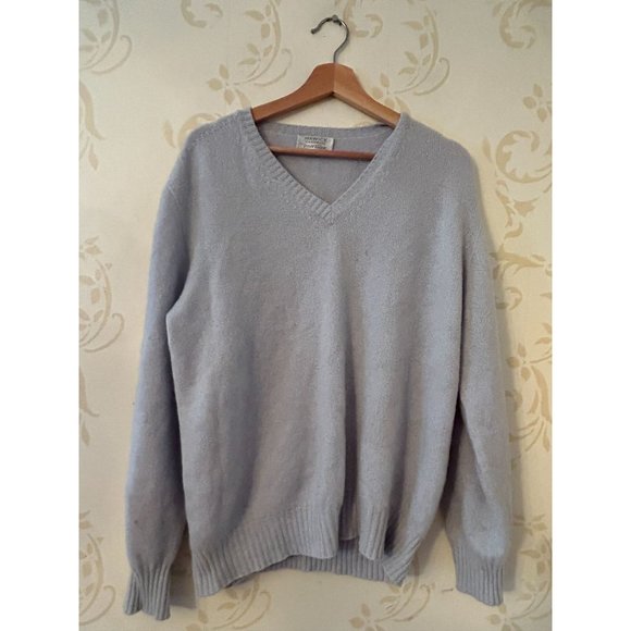 Men's XL Scotland Hawick Peter Elliot 100% Pure Cashmere Sweater - Picture 1 of 3